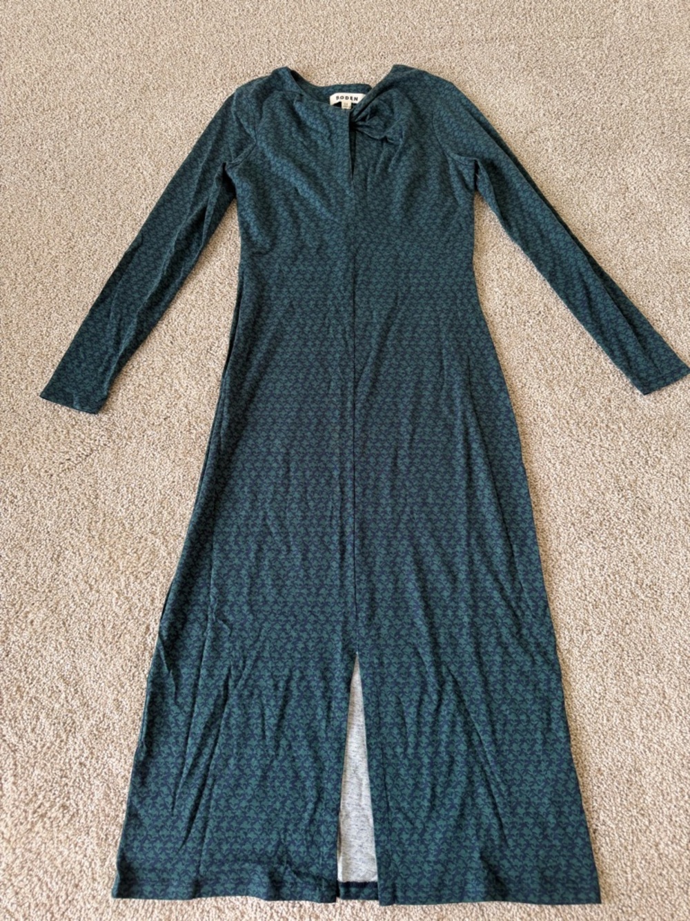Boden Empire Knot Midi Dress 4R - Picture 4 of 5
